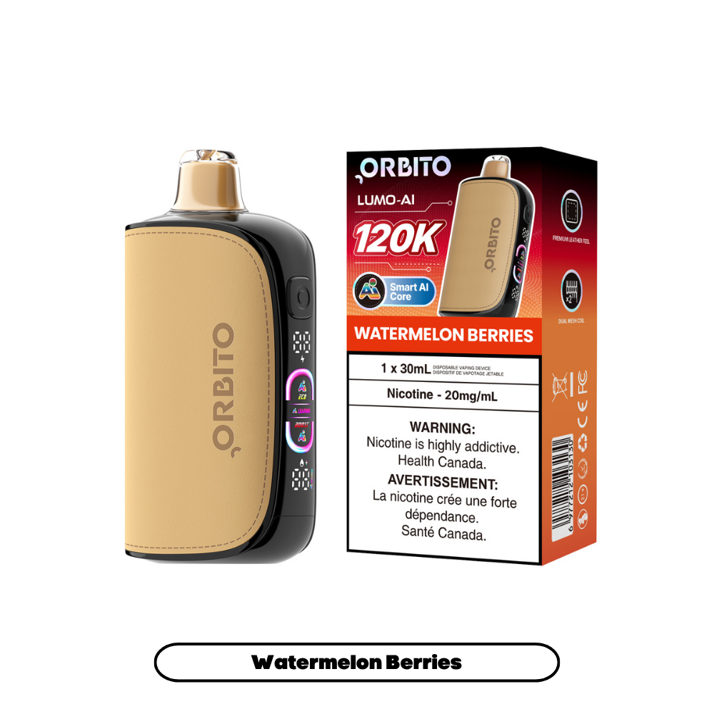 Orbito Lumo AI 120K (20mg) - Watermelon Berries (4pc/Carton) [Federal]