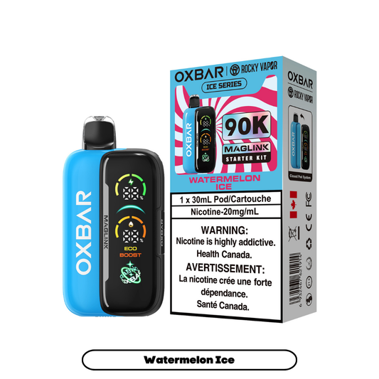 Rocky Vapor Oxbar Maglink - Ice Series - Watermelon Ice (4pc/Carton) [Federal] {Starter Kit}