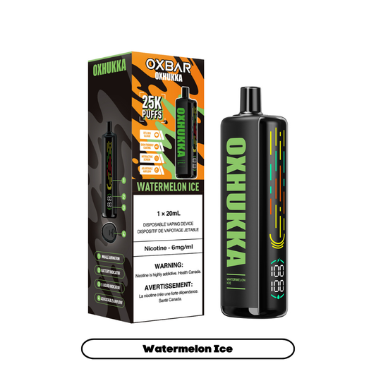 Oxbar Oxhukka- Watermelon Ice (4pc/Carton) [Federal]