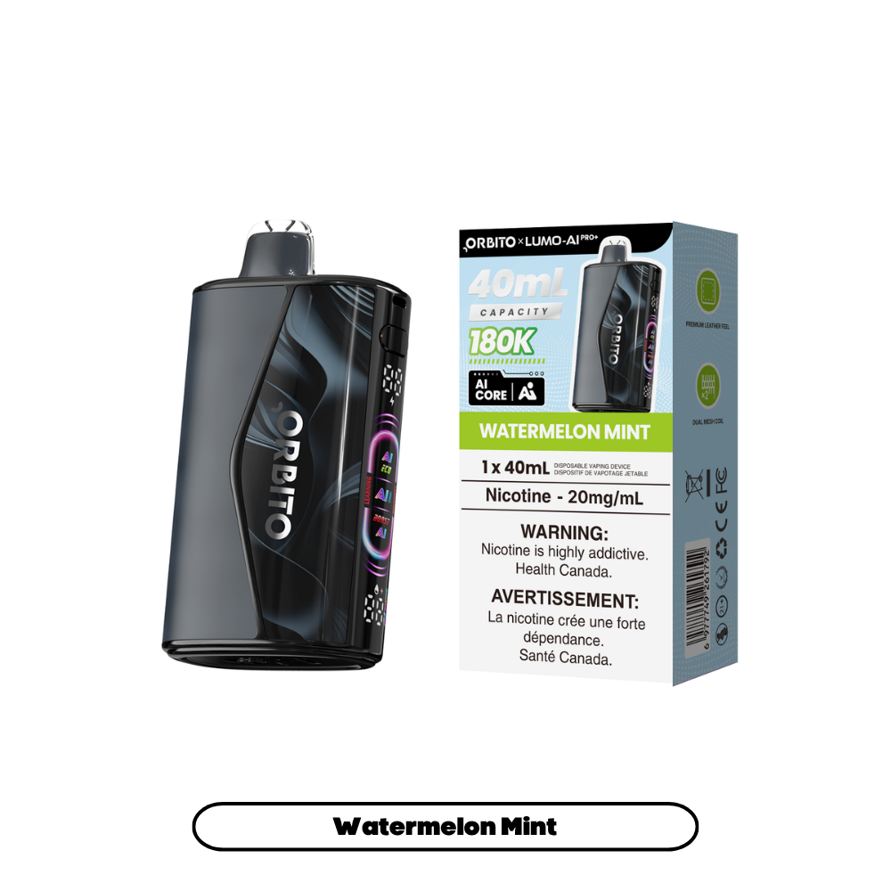 Orbito Lumo AI Pro+ 180K (20mg) - Watermelon Mint (4pc/Carton) [Alberta]