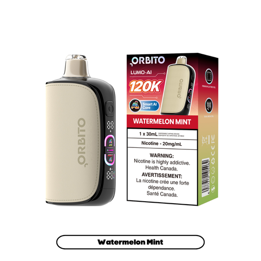Orbito Lumo AI 120K (20mg) - Watermelon Mint (4pc/Carton) [Alberta]
