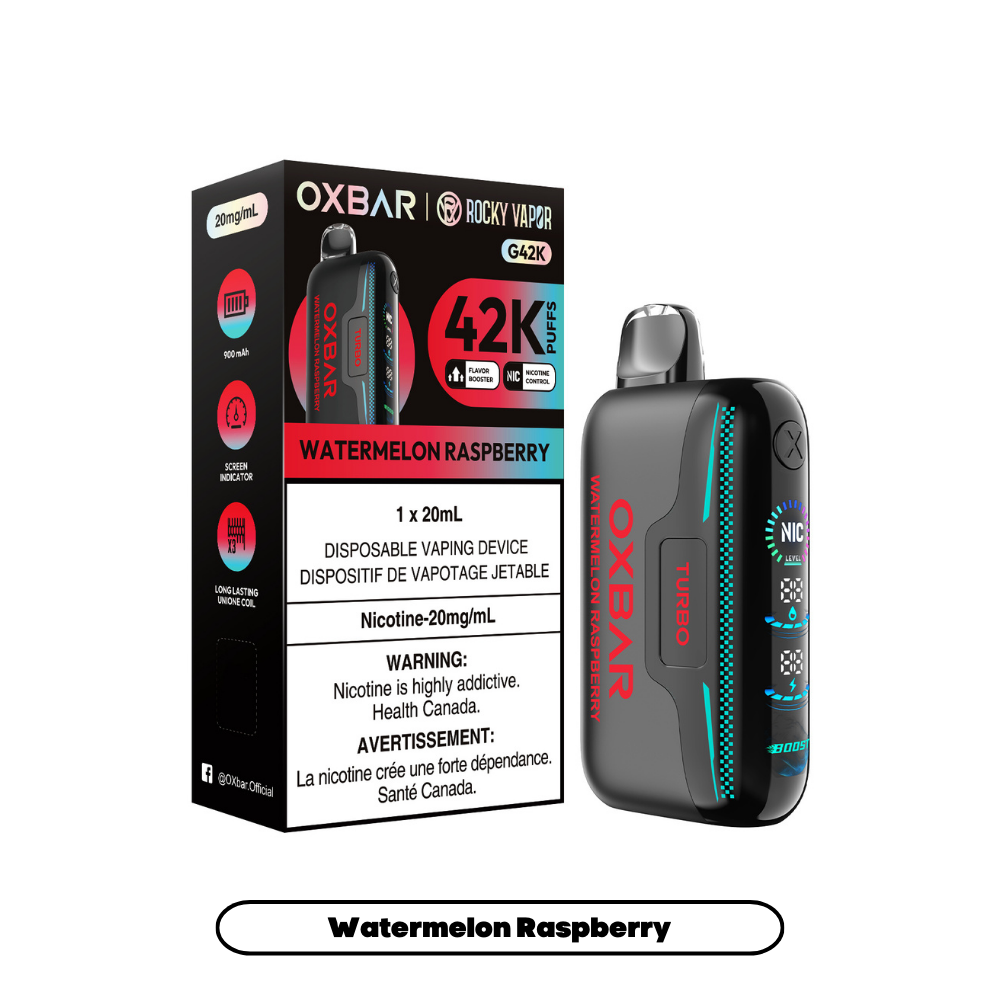 Rocky Vapor Oxbar G42K - Watermelon Raspberry (4pc/Carton) [Manitoba]