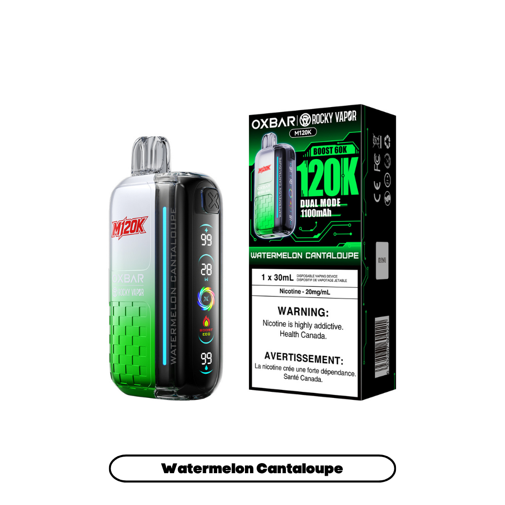 Rocky Vapor Oxbar M120K - Watermelon Cantaloupe (4pc/Carton) [Manitoba]