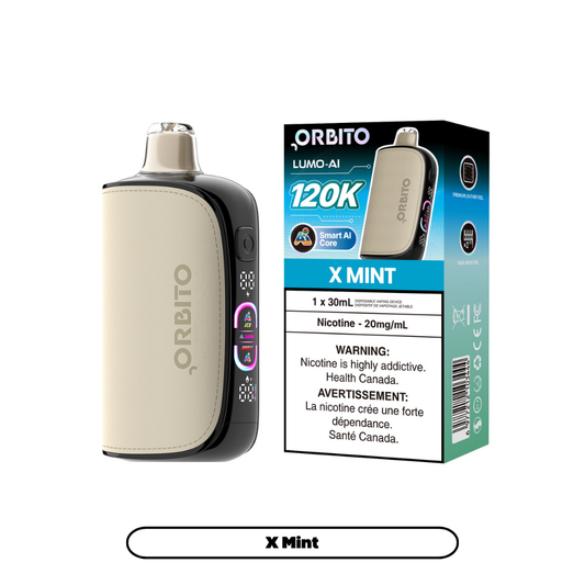 Orbito Lumo AI 120K (20mg) - X Mint (4pc/Carton) [Federal]