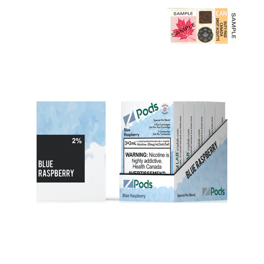 Z Pods (5pc/Carton) - Blue Raspberry