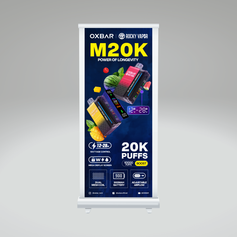 M20K Marketing - Retractable Pull Up Banner